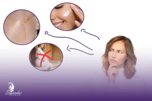 خانمی که در حال فکر کردن به مراقبت‌های قبل و بعد مزونیدلینگ است